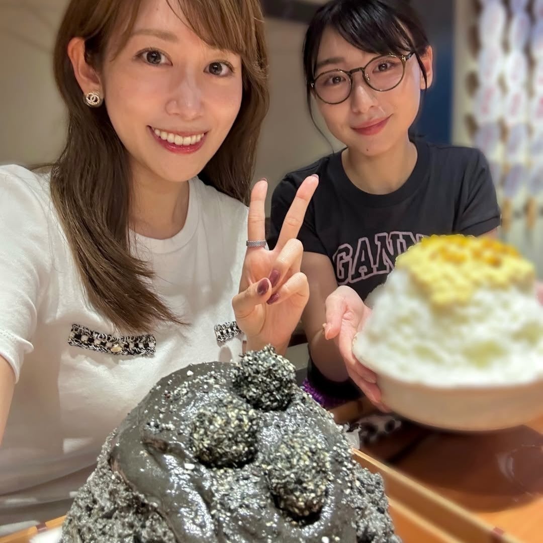 中川安奈 ”顔より大きいかき氷”に大興奮！甘いものの後は焼き鳥で〆る渋いデートを公開