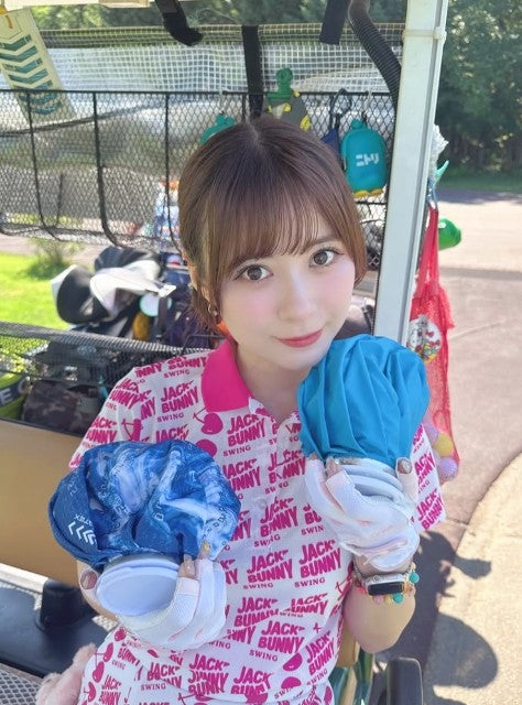 「かわいい！！」ゴルフ姿にファン歓喜、生田衣梨奈が初の北海道ラウンドを満喫