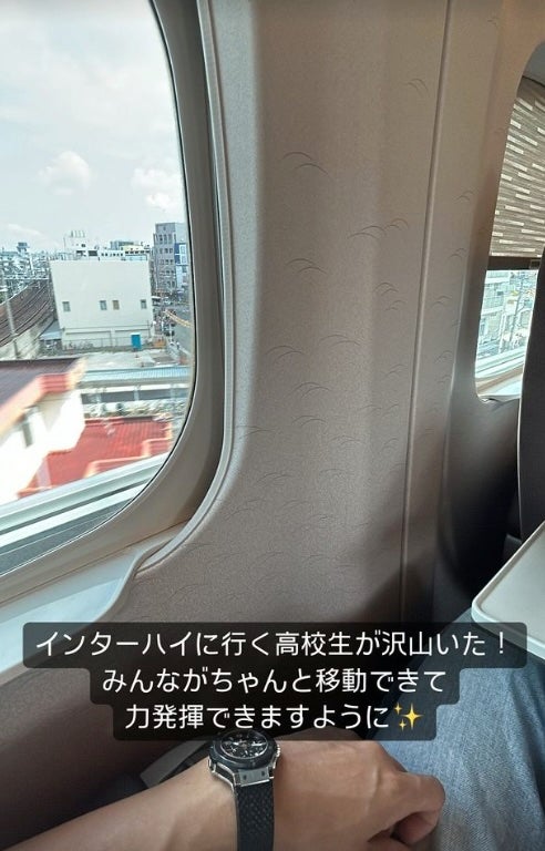 競泳渡辺一平が高校生にエールを送る