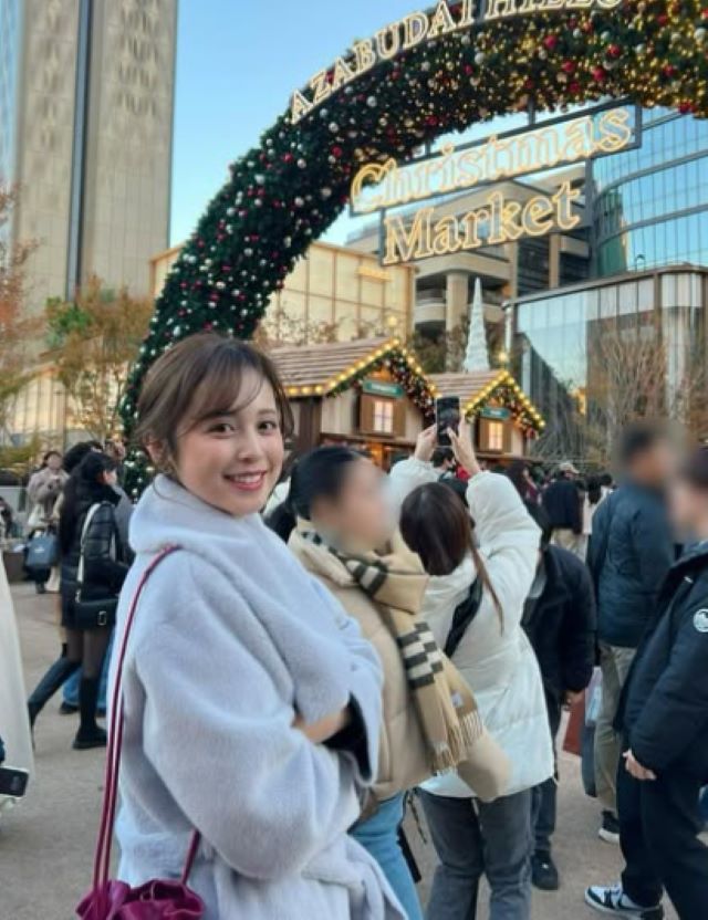 クリスマスには欠かせない！久慈暁子がクリスマスマーケットを満喫