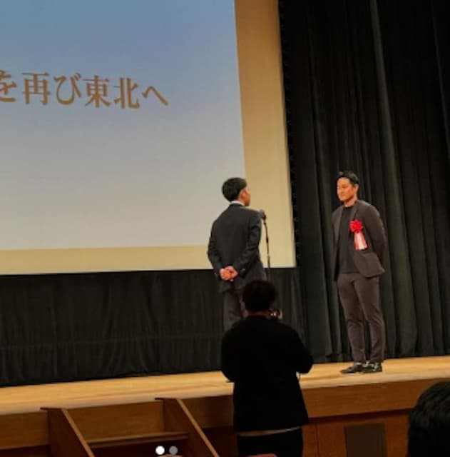 銀次 小学生ぶりの懐かしの地で高校生へメッセージ