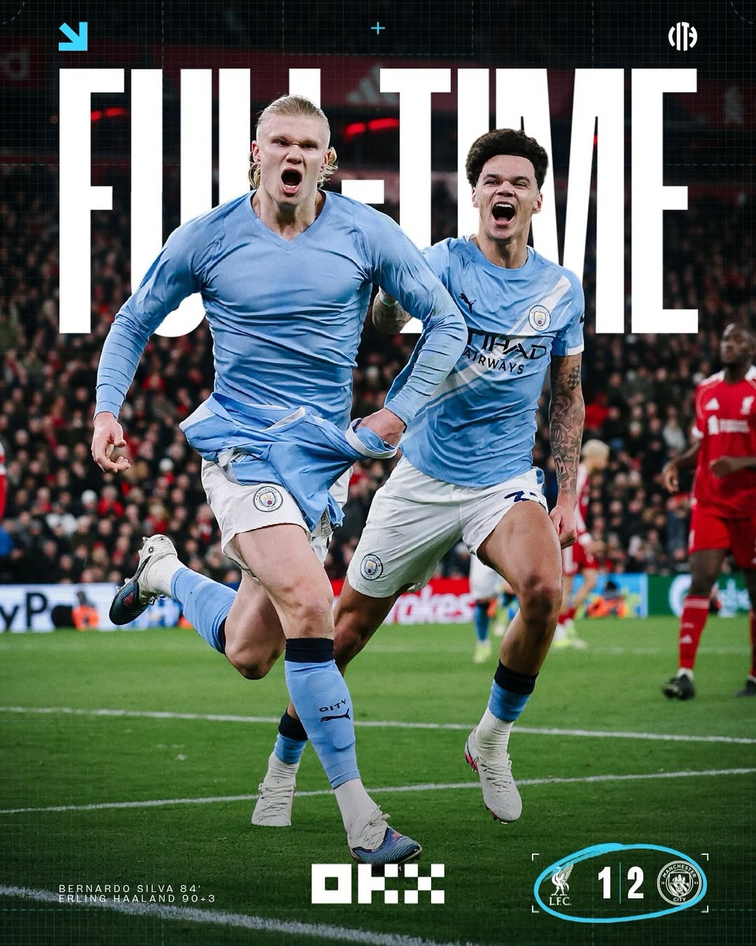 【プレミアリーグ】マンチェスター・シティが土壇場の逆転勝利 ハーランドPK弾でリヴァプール撃破