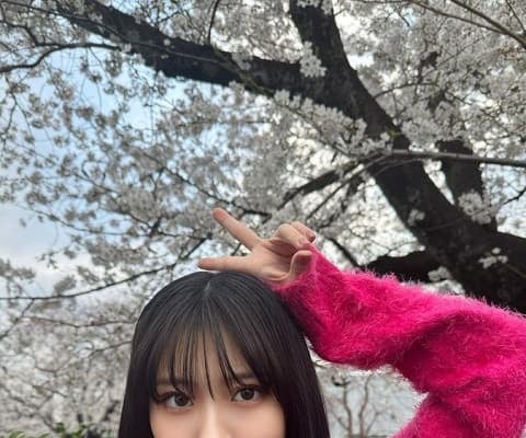 「桜は散っても俺は散らねぇ！」田中美久が桜の下での可憐ショットを公開