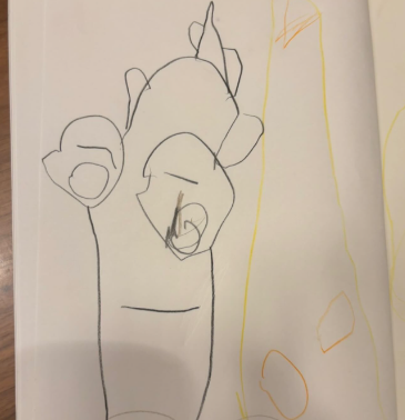 「パパそっくり！」国吉佑樹、3歳娘が描いた似顔絵に感激！