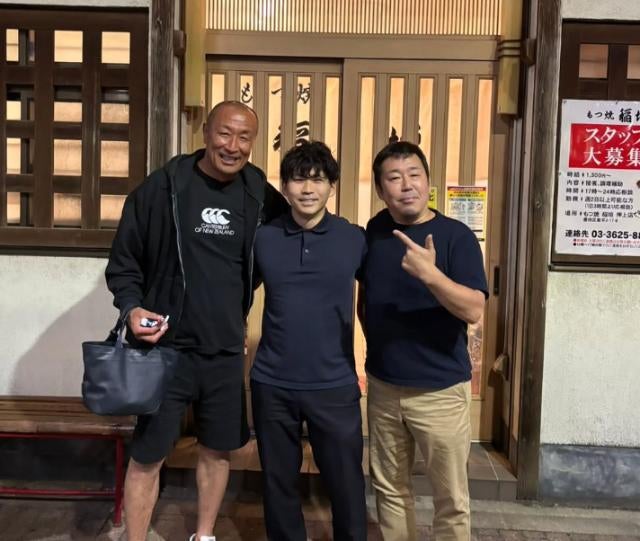 ラグビー伊藤剛臣　清水さん＆陽輝君と下町飲み満喫！