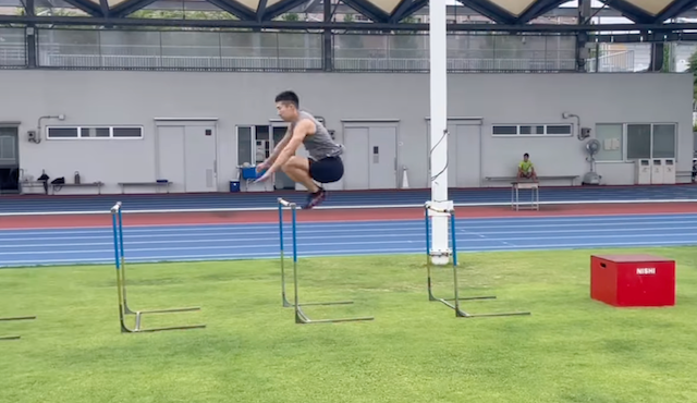 桐生祥秀、ジャンプトレーニングの様子を公開「2週間やってなかっただけで少し下手に」