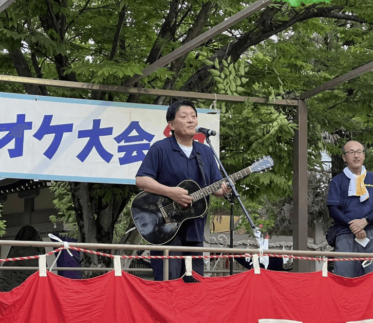 平井卓也、春日神社の夏まつりに参加！