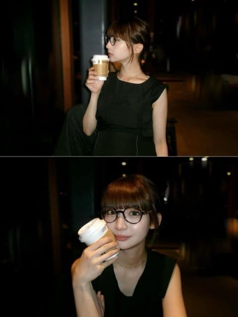 「最近本当に…」荻野由佳、ブラックコーデにメガネで大人の装い！