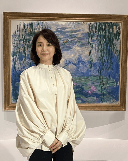 石田ゆり子、「モネ睡蓮のとき」開催を祝し連投！