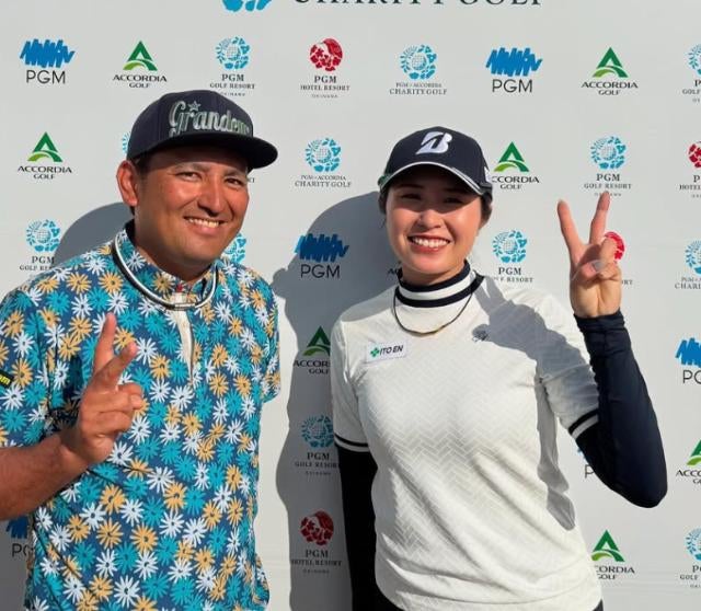 大里桃子、PGM×ACCORDIAチャリティゴルフ3位タイ！『噛み合ったプレーに感謝』