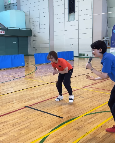 登坂絵莉がスポーツ能力測定会で久しぶりの○○に挑戦！