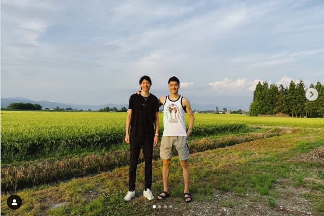 髙橋健太郎　日本代表チームメイトと里帰り！