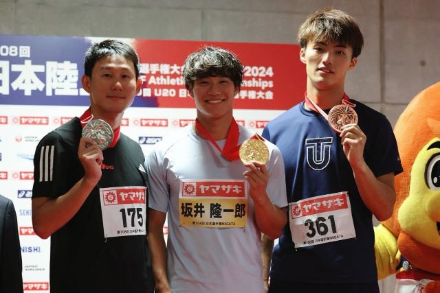 男子100m坂井隆一郎 日本選手権2連覇を達成