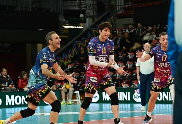 石川祐希、初のChampions League！良いスタートで勢いに乗る