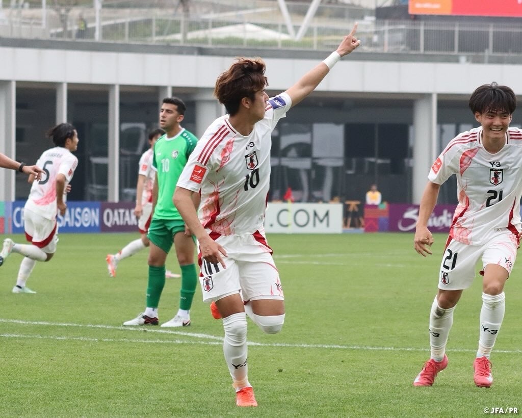 U20日本代表は苦しみながらも引き分け　大関友翔と高岡伶颯のゴールでドローに持ち込む