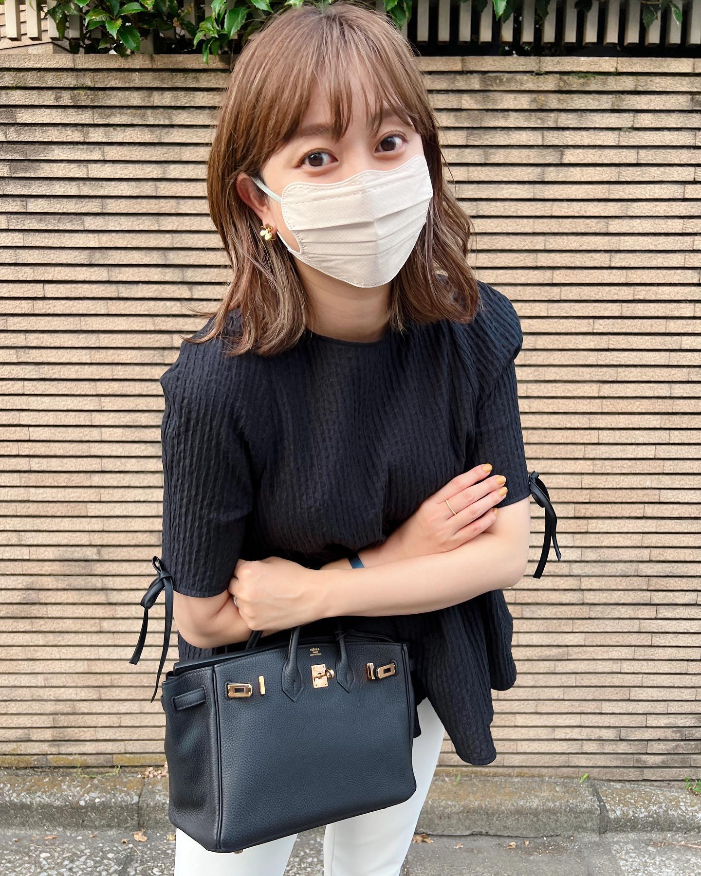 「可愛い♡✨✨💛」菊地亜美さんの可愛すぎるマスク姿💕😍