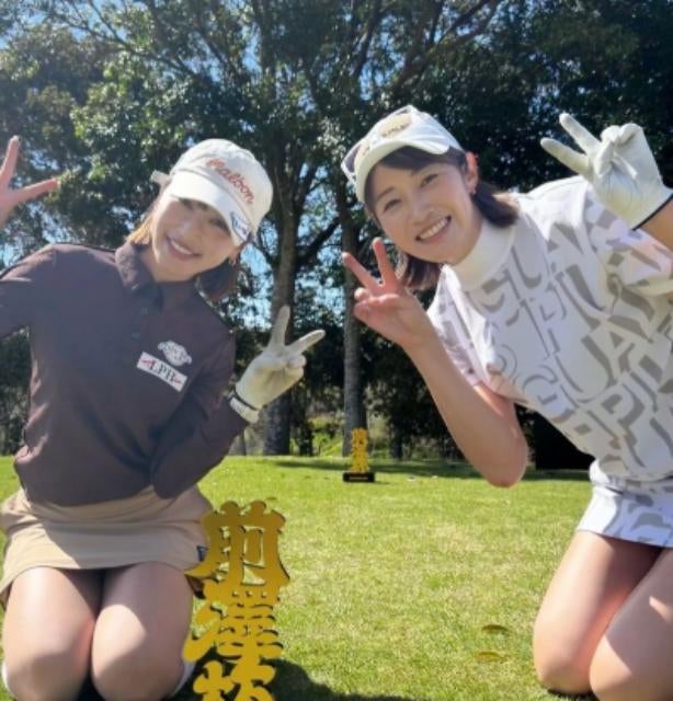 狩野舞子「初ラウンドは最高すぎた！」りかぴとの再会に感動