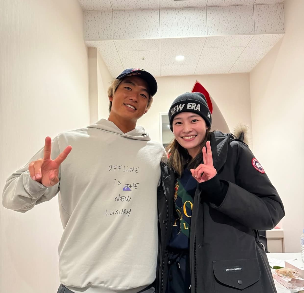 東京五輪銀・五十嵐カノア＆才藤歩夢、2Sを公開！「5年目のポーズとたまたま同じ」