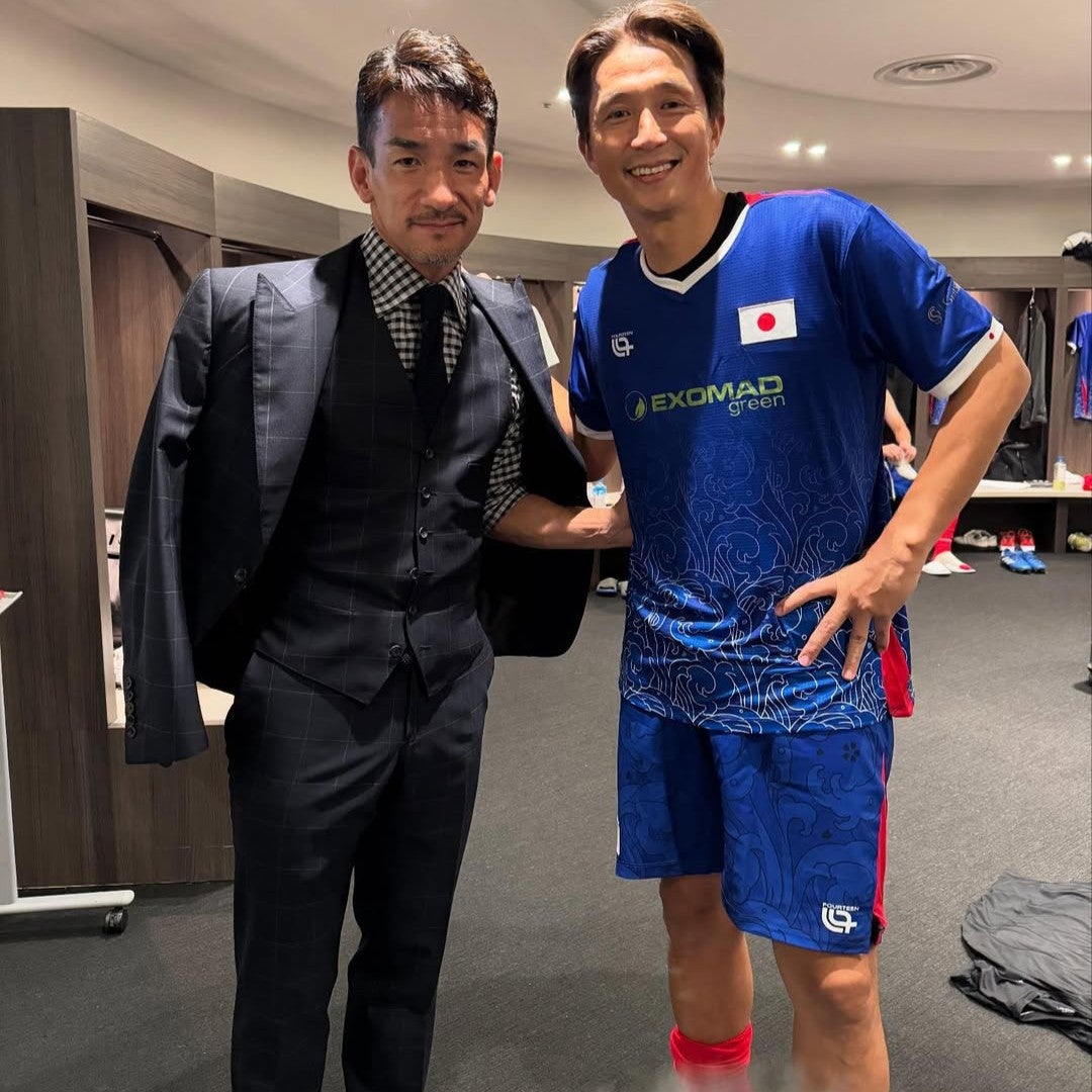 チャリティーマッチで日本サッカーのレジェンドが集結！風貌激変の元監督も話題に