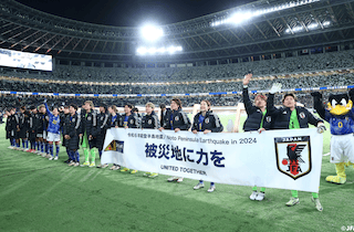 なでしこジャパンが被災地を応援！