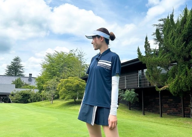 迫田さおり「ゴルフ撮影からバレー応援へ」スポーツ愛に満ちた爽快な一日を記録