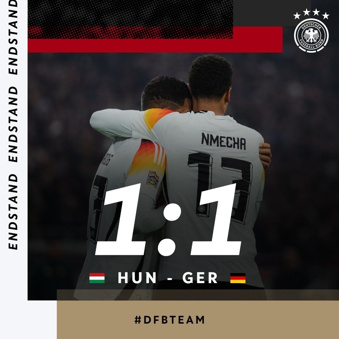 ドイツ代表がハンガリー代表とドロー決着も、決勝トーナメント進出決定！