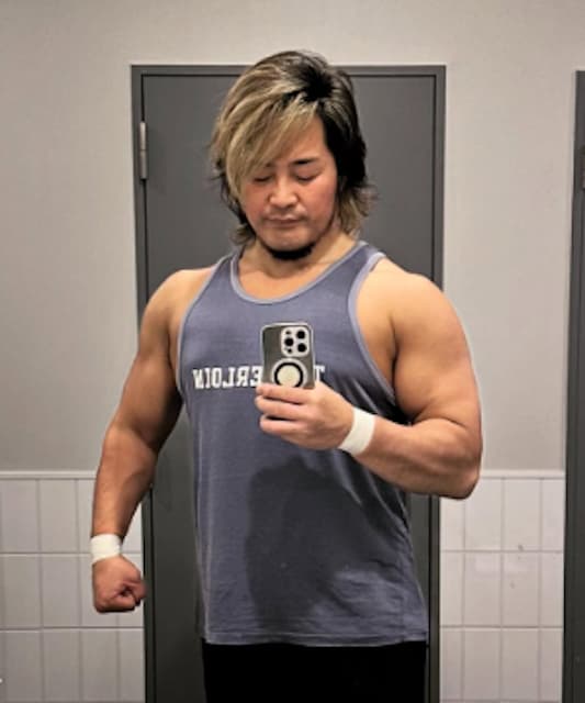 棚橋弘至、背中トレ完了！『新日本プロテイン』でリカバリー