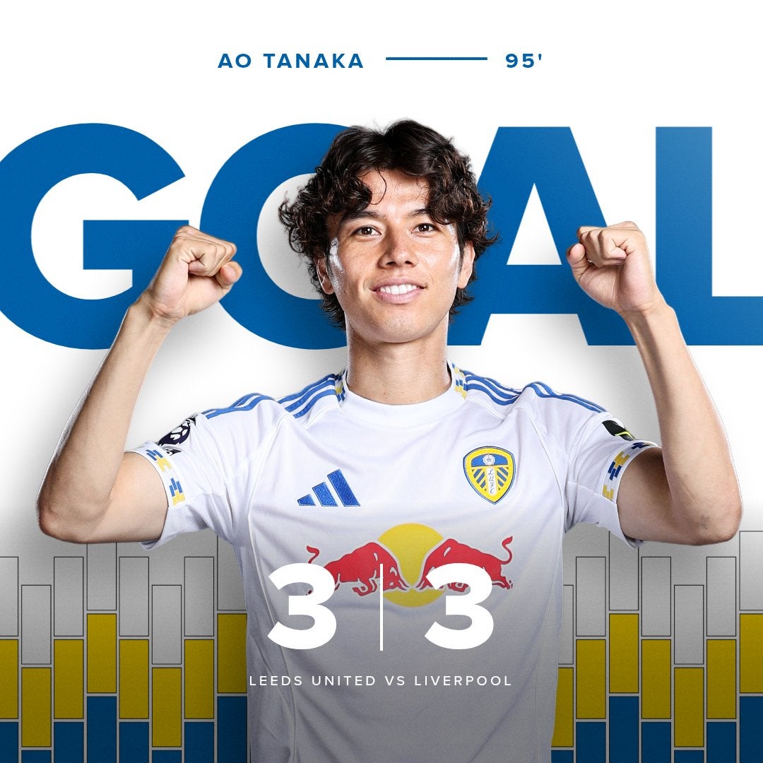 痺れる…田中碧が後半ATに劇的弾！チェルシー戦の初ゴールに続き“プレミア2戦連発”