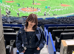 久間田琳加、初の東京ドーム観戦で野球熱がさらに加速！