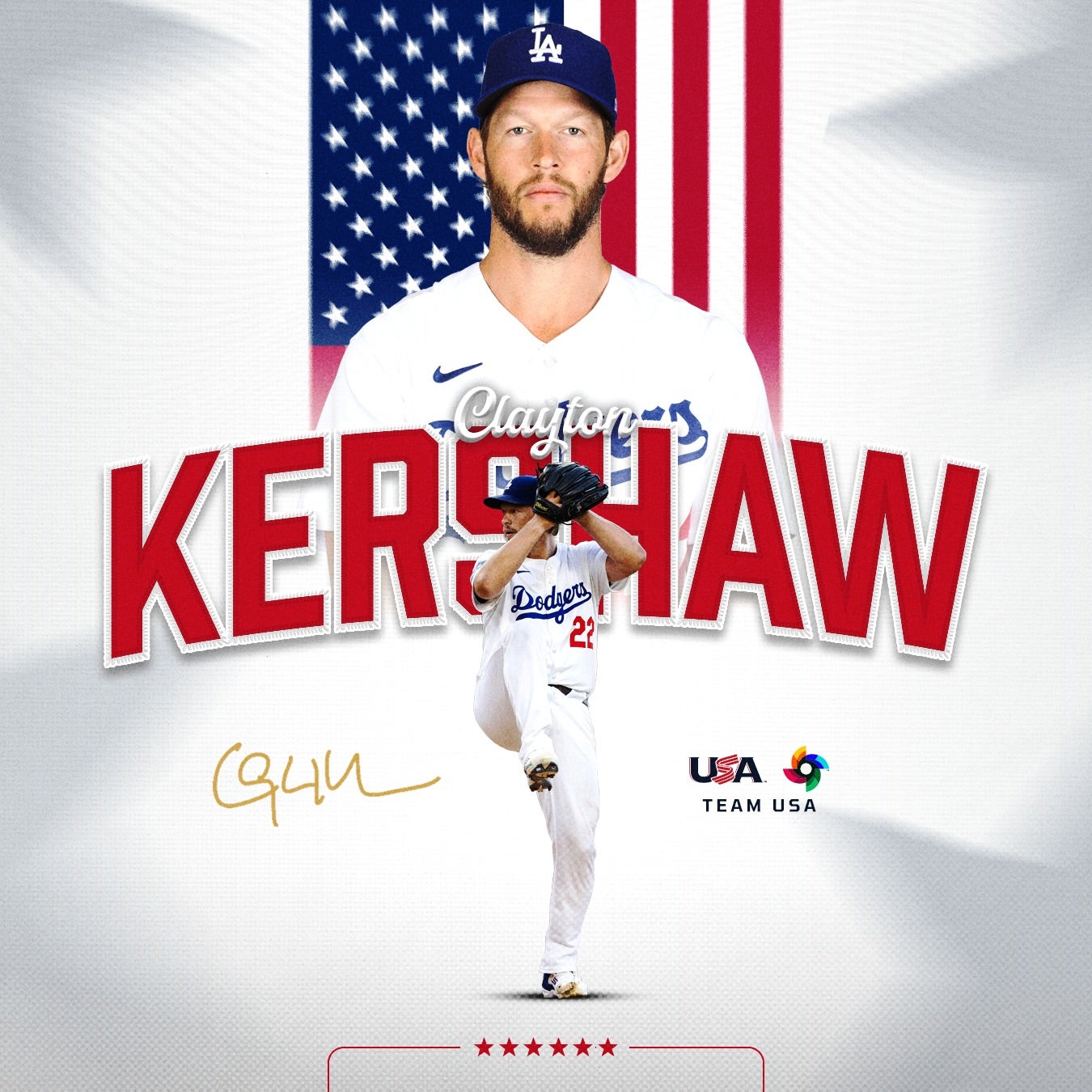 クレイトン・カーショー、WBCアメリカ代表に電撃参戦！昨季限りで引退表明のレジェンド左腕が再び大舞台へ