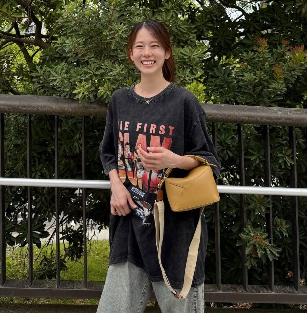 川口葵、全力スラムダンク愛炸裂！ゴリ推しTシャツで魅せる最強“推し活”コーデ