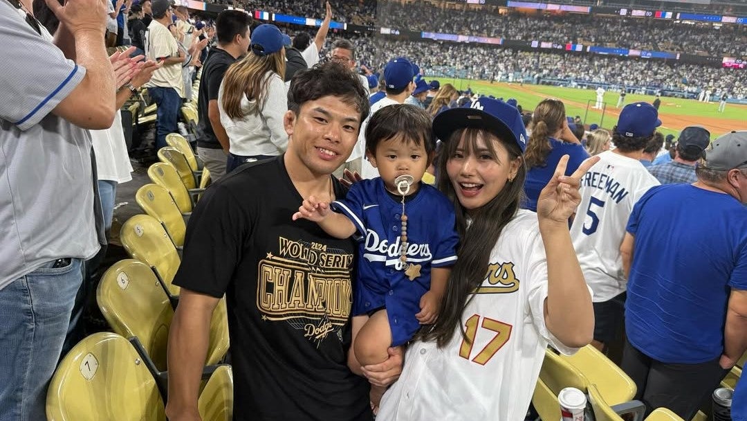 柔道世界王者・永山竜樹、美人妻と子どもとの“MLB観戦ショット”に反響