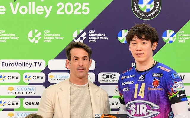 ペルージャがCL準決勝進出！石川祐希は両チーム最多の19得点でMVPを獲得