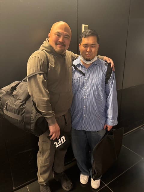 鬼越トマホーク・良ちゃんがテレビ局でウルフ・アロン（？）に遭遇！まさかの本人も反応…？