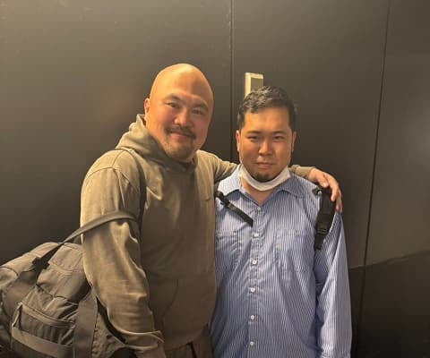 鬼越トマホーク・良ちゃんがテレビ局でウルフ・アロン（？）に遭遇！まさかの本人も反応…？