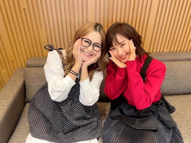 山口もえが共演のギャル曽根と2ショット！「カメラまわったらずーっと食べてた」