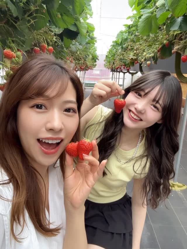 松尾そのま、いちご狩り満喫する動画を公開　ファンから”可愛すぎる”と話題に