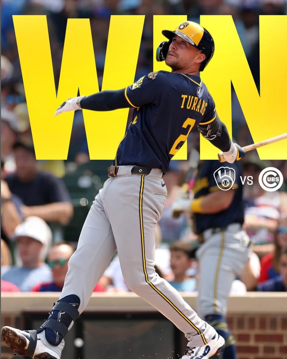 やっぱり王者の最有力候補！連勝ストップのブリュワーズ、カブスには快勝　記念画像でアピール