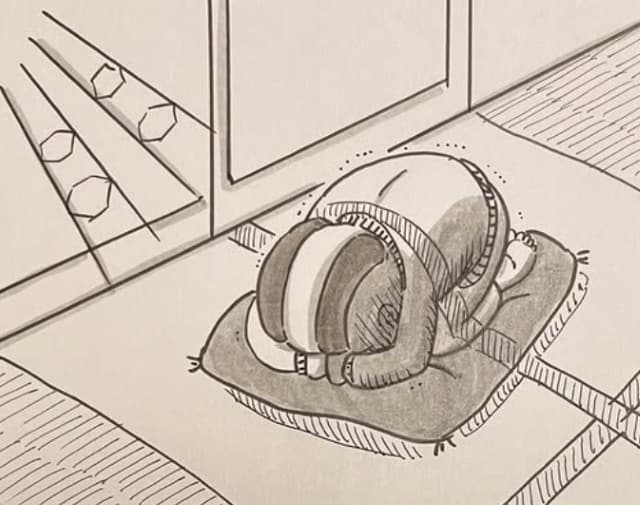 「居場所が無くて、うずくまっていました。笑」パラパラ漫画家・鉄拳が「かわいい」と話題に！