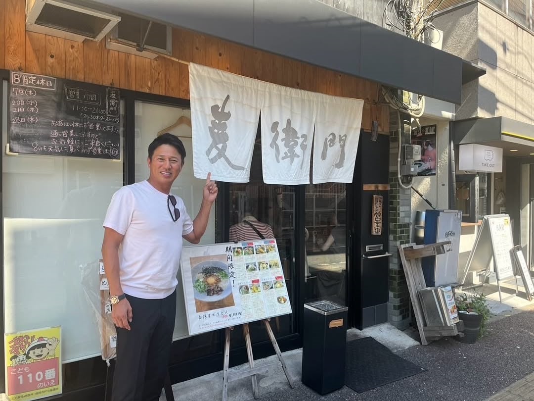 博多愛が全開！平石洋介、トークショー前に讃岐ぶっかけにとり天！！