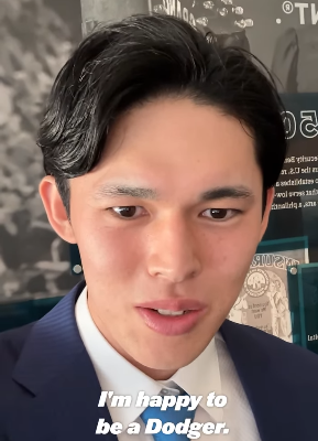 ロサンゼルス・ドジャース、朗希のメッセージにファンが大興奮！