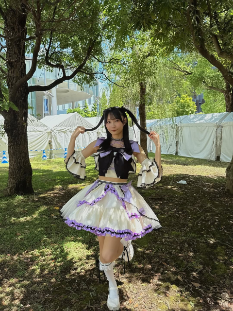 アイドル全開フリフリミニスカショットに悶絶⁉スパガ・柏綾菜、