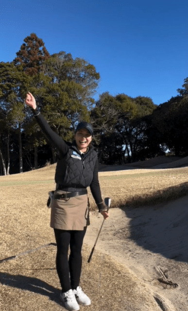 ドラコンプロ・杉山美帆、激ムズバンカーから技ありチップインバーディ！「入っちゃった～！」