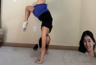 「OH！！」新体操の美女、片脚にシューズのせ”スーパーバランサームービー”を披露！本人パネルに危機到来！？