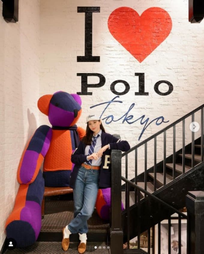 中条あやみがビッグサイズのポロベアとの2ショットを披露「ポロベア可愛かった〜🧸🤎」