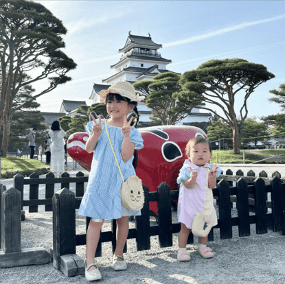 ののちゃんが妹とともにGWを満喫