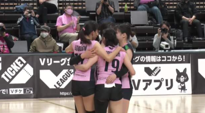Ｖリーグ女子　 KUROBEアクアフェアリーズ vs. ルートインホテルズブリリアントアリーズ 2022/4/10【ハイライト】