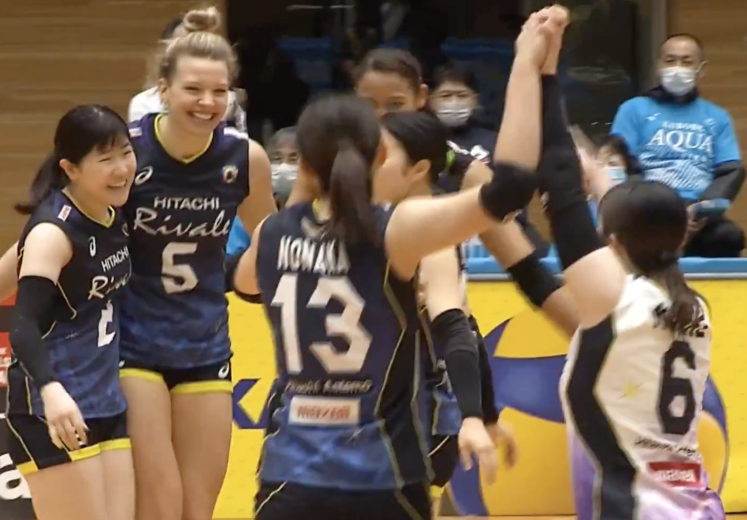 Ｖリーグ女子　KUROBEアクアフェアリーズ vs 日立Astemoリヴァーレ 2022/4/2【ハイライト】
