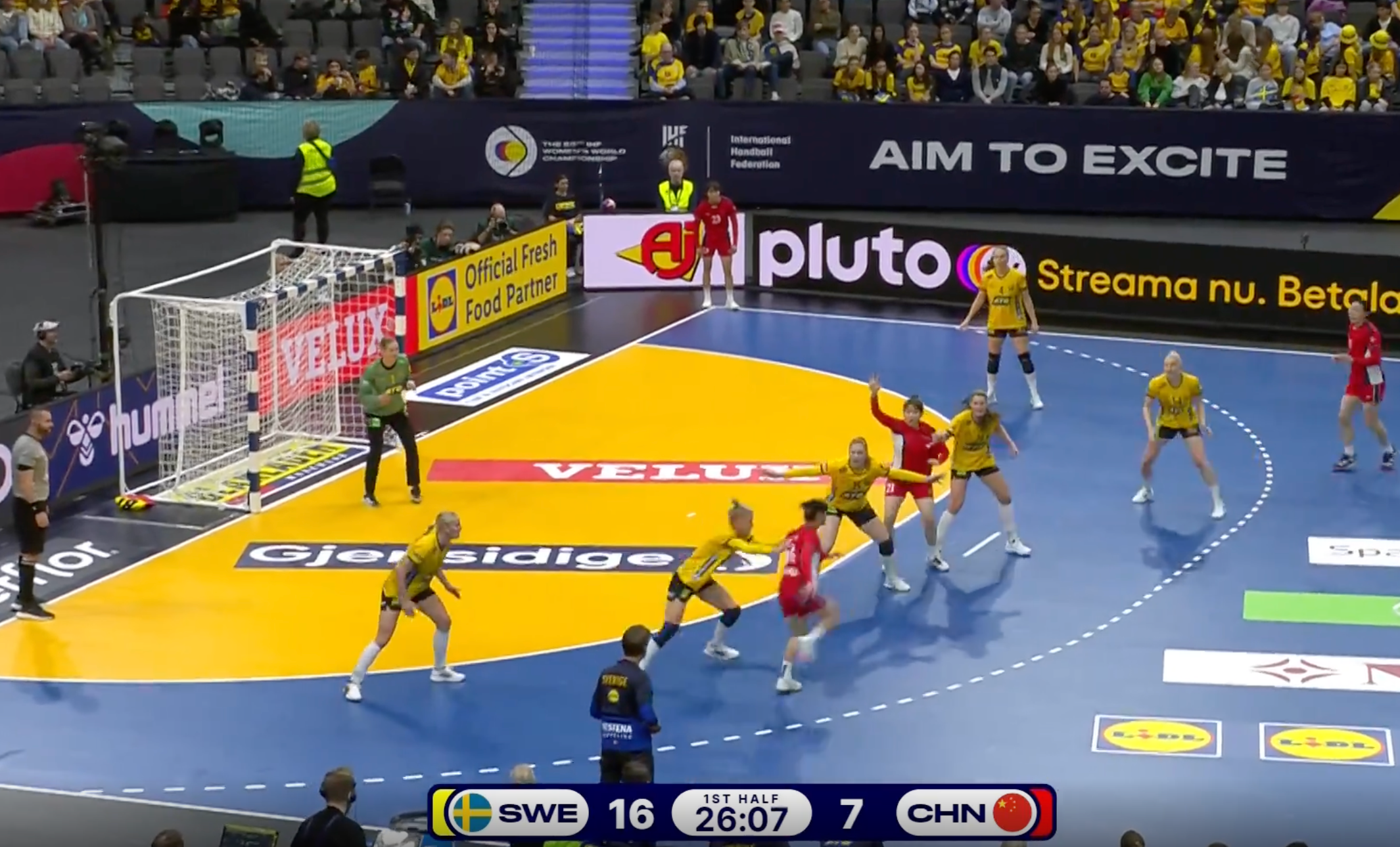 【ハンドボール】第26回女子世界選手権グループA スウェーデン vs. 中国