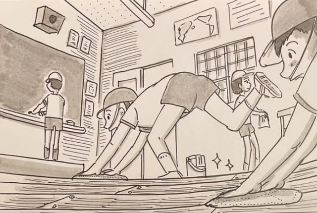 アーティスト 鉄拳 学校での思い出をイラストに！懐かしいと話題に！